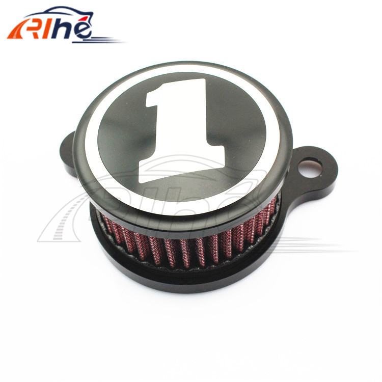 2015 new style  Air Cleaner Intake Filter Motorcycle CNC  fit For Harley Sportster XL883 XL1200 2004-2014 #340C10 Black color