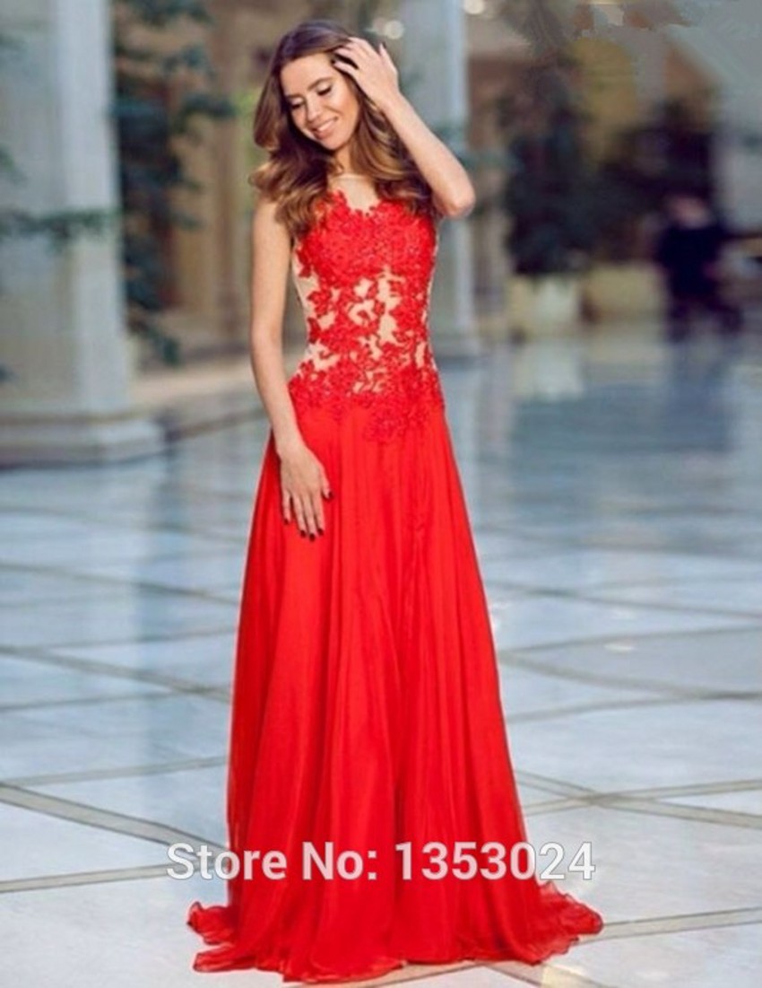vestidos de noche 2016 rojos