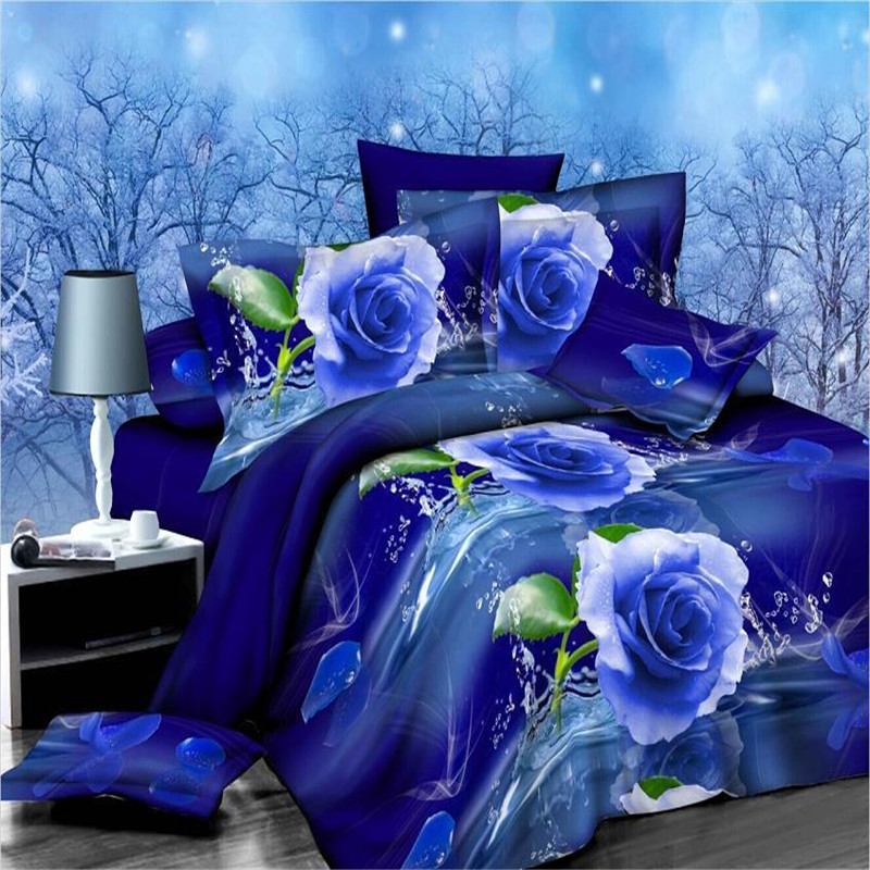 Factory Sales Lowest Price 3d Bedding Set Flower Family Comforter Bedding Sets Bed Linen Bed Sheet Queen Twin Size Free Shipping