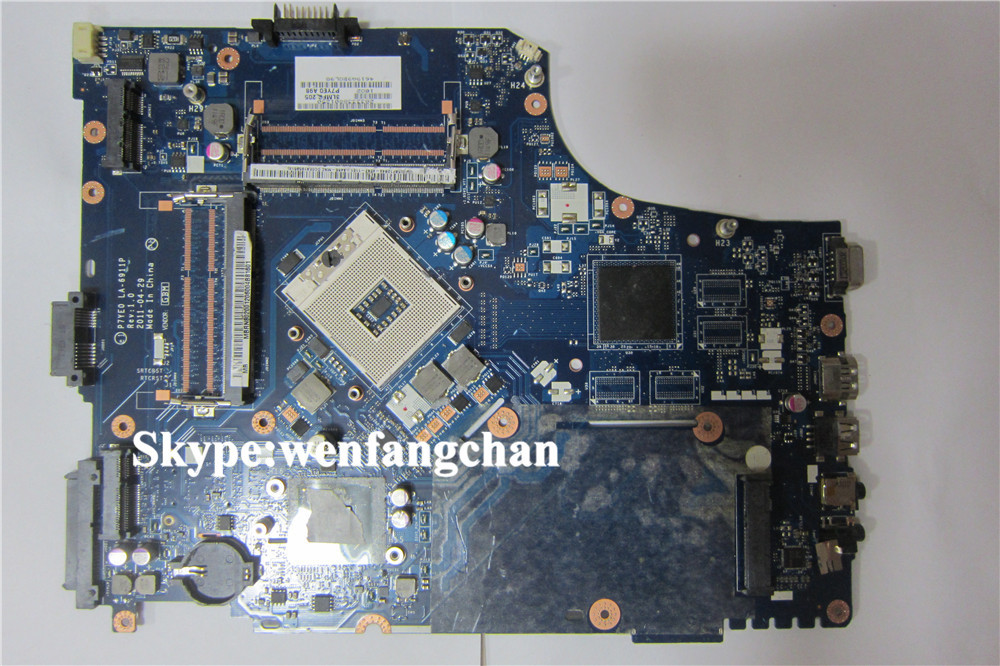 Фотография laptop motherboard with 2 memory slots For 7750  P7YE0 LA-6911P  free shipping