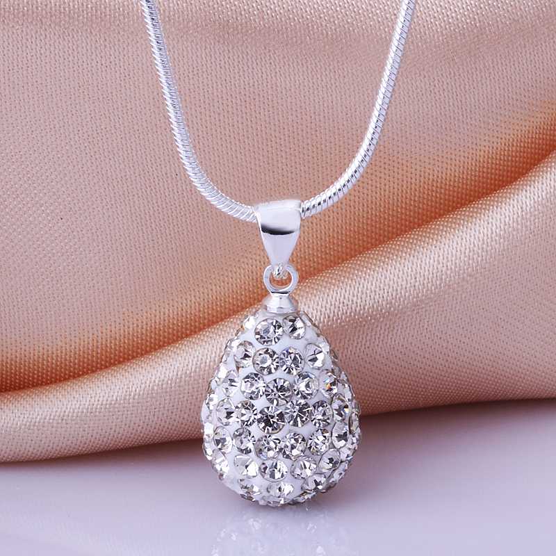 New Style Free Shipping 10mm Handmade Disco Ball Beads Cute Gift Crystal Shamballa Necklace Fasion jewelry