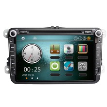 Universal 8″ 1080P HD Car DVD Player GPS Navigation Bluetooth Car Radio 2 Din in Dash Stereo Head Unit for VW + Map + Card