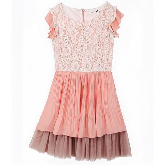 Brand New 2015 Summer Lace Girl Dress Patchwork Matching Mother Daughter Clothes Cute Family Matching Outfits Chiffon Dresses2
