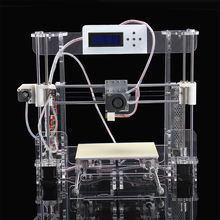 Free shipping size220*220*235mm High Quality Precision Reprap Prusa i3 DIY 3d Printer kit with16GB TFcard+1roll PLA/ABS filament