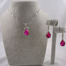 2016 popular explosion models Hot noble elegant Austrian crystal jewelry suit suit two sets necklace + earrings