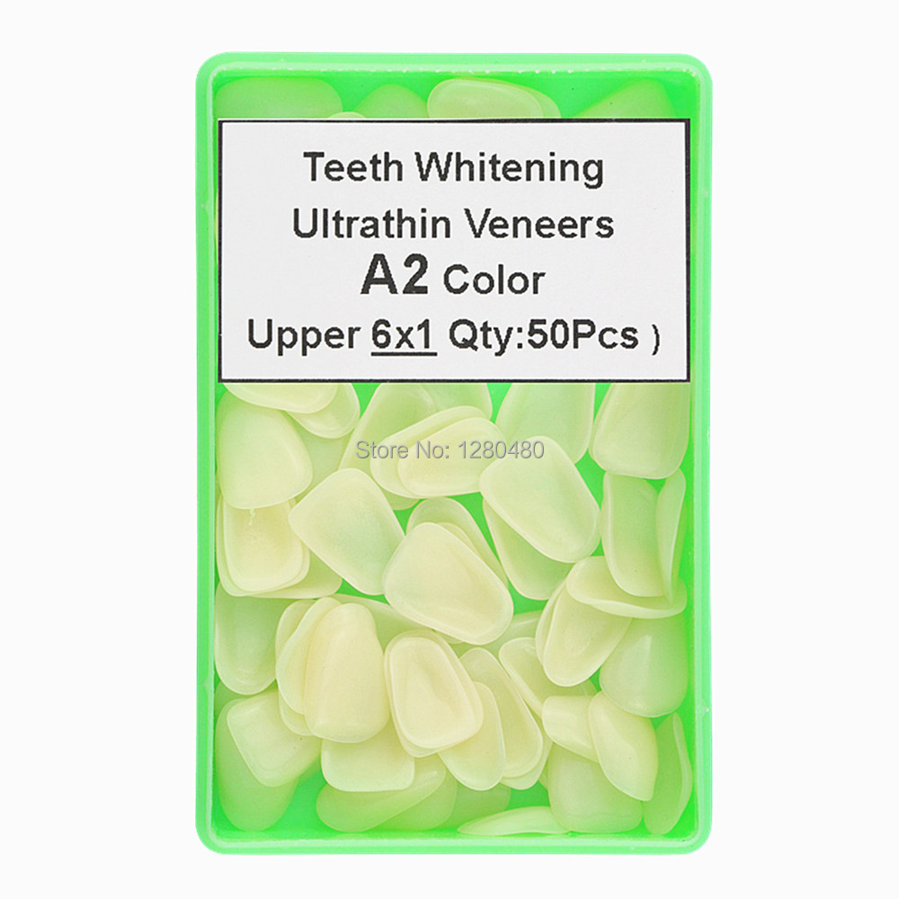 50 Pcs Dental Materials Teeth Whitening Restorative Thin Composite Resin Veneers Upper Anterior A1 Shade Dentist Tooth Products