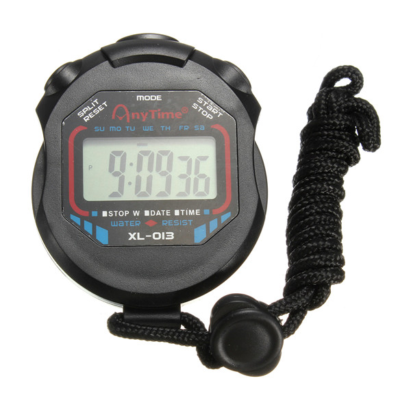 Digital Handheld LCD Chronograph Timer Sports Stopwatch Stop Watch Alarm Clock