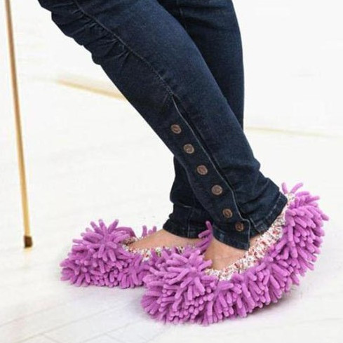 House Sock for Slippers Mop Dust Microfiber slippers house Women's  Novelty Men's JJ059  women