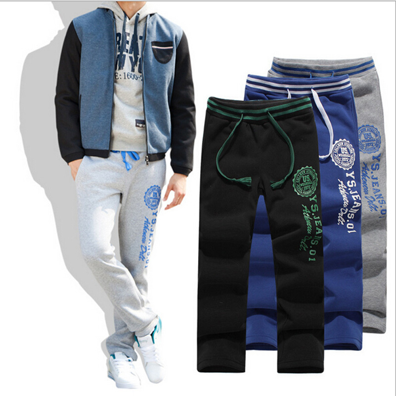 2014 autumn men\'s clothing male sports pants casua...