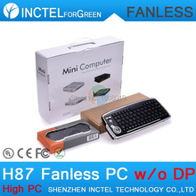 Fanless Mini PCs Computer i3 4150 with Intel Core i3 4150 3 5Ghz HDMI VGA DP