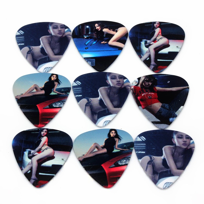 Description Picture 6 of itemSOACH 10pcs/Lot 1.0mm Guitar Picks Bikini sexy black Car paddles Guitar musical instrument electrone Guitar picks Accessories