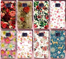Transparent sides Colorful Rose Peony Flowers Background phone case hard Back cover Skin Shell for Samsung Galaxy S2 i9100 9100