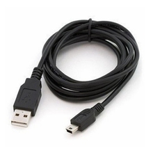 USB 2.0 A Male to Mini 5 Pin B Data Charging Cable Cord Adapter Black Color Free Shipping