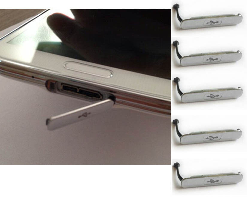Waterproof USB Charger Port Dust Cover For Samsung Galaxy S5 SV I9600 G900 New In Stock