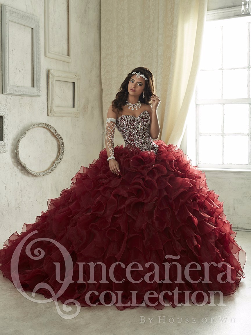 windsor burgundy prom dress