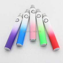 new rainbow EVOD Rechargeable 650mah 900mah 1100mah E cigarette Battery EVOD Battery ego t for electronic