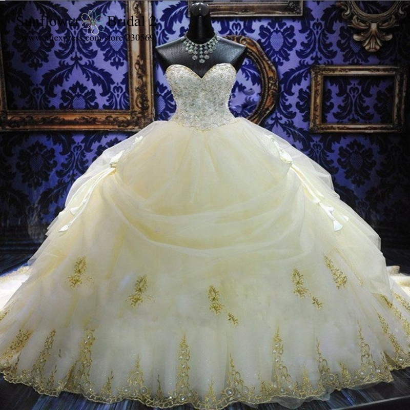 Ball gown wedding dresses crystal