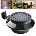 1x 3 leds light sensor control Solar Powered Fence Gutter Solar Lights Outdoor Security Solar Lamps