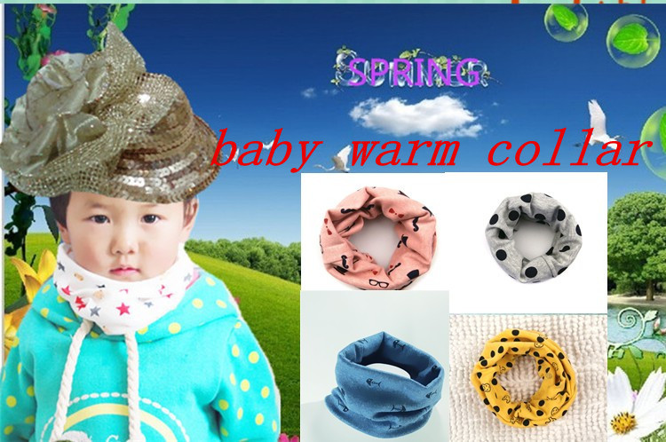 NEW STYLE 2015 Autumn Winter Children Baby scarf Kids Boys and girls O ring warm Cotton Child collar neckerchief FL03