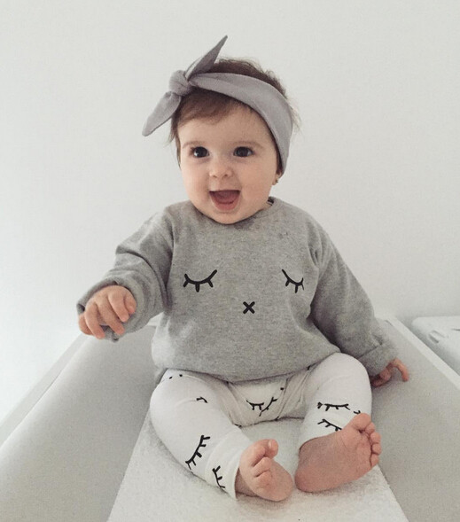 grey baby girl clothes