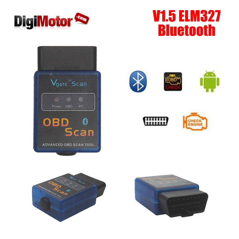 V1.5 elm327 v 1.5 elm 327 bluetooth android- obd v2.1 obd2   escaner coche obd 2   