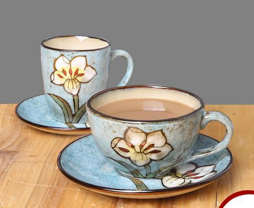 Ceramic handpainted colorful ceramic coffee cup set vintage water cup individuality brief