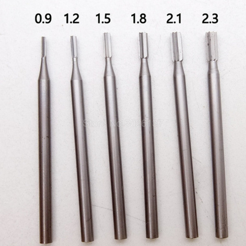5Pcs 0.5-3.175mm End Mill Thread Cutter Drill Bit Milling Tool Straight Shank