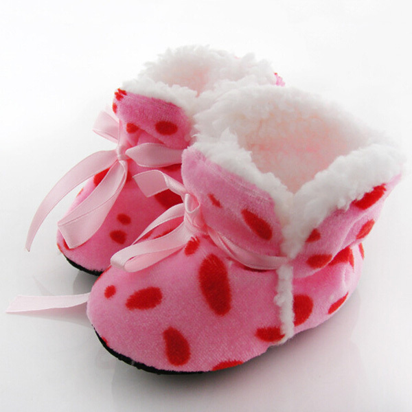 New Infant Toddler Winter Warm Soft Sole Crib Shoes Fleece Sock Multi Patterns Boots