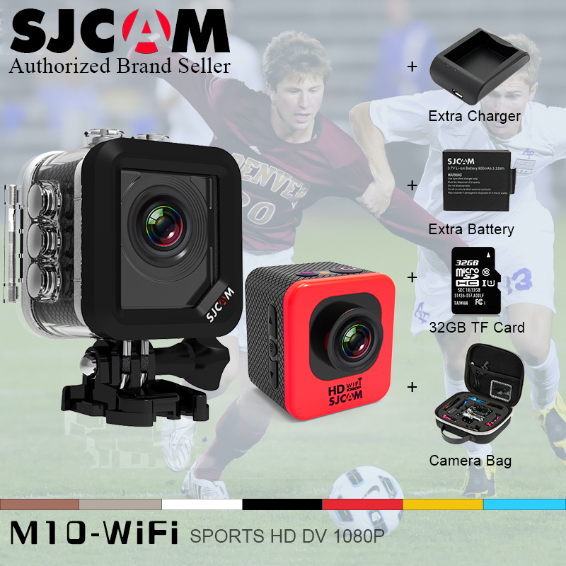 Free Battery + Charger! Original SJCAM M10 Wifi Mini Cube Sport Action Camera SJ 4000 1080P Waterproof Wi fi Full HD DV Cam