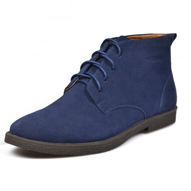 New 2016 Genuine Leather Martin Boots Vintage Brand Snow Fashion Boots Men Outdoor Shoes And Men spring autumn shoes A197