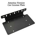 US edition and EU Version Front Bumper Balck License Plate Light Holder Mount Bracket Spot Light