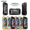 Brand LOVE MEI Life Water resistant Metal Case For iPhone 5 5s se 6 6s 6
