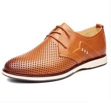 2016 summer Latest Men’s Hollow out leather sandals Italy men’s fashion breathable shoes very cool men’s dress shoes NXX363