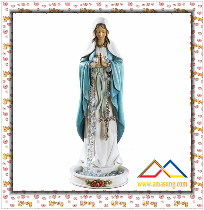 resin virgin mary statue