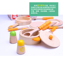 birch wooden Germany girl toy kitchen utensils educational toys children play house kitchen accessories gift