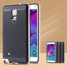 Note4 Luxury Ultra Thin Hybrid PC+TPU Case For Samsung Galaxy Note 4 IV N9108 Durable Phone Back Cover For Galaxy Note 4 N9100