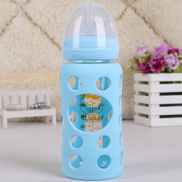 Glass Baby Feeding Bottle Nursing Milk Bottle Nuk Anti High Temperature Copo Infantil Breast-feeding Feeder For Boys Girls (6)