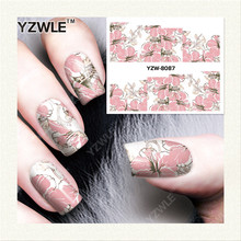 YZWLE 1 Sheet DIY Decals Nails Art Water Transfer Printing Stickers Accessories For Manicure Salon YZW-8087