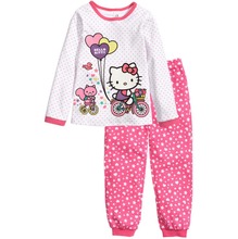 New girls sleepwear baby clothes children clothing sets kids suits cotton pajamas 2 pcs home fashion