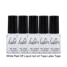 Whitenail art Tape Latex Tape finger skin protected liquid Palisade Easy clean Base Coat care nail