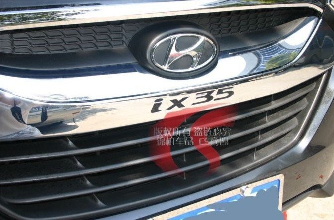 2010-2012 Hyundai ix35 ABS Chrome Front Grille Around Trim Racing Grills Trim