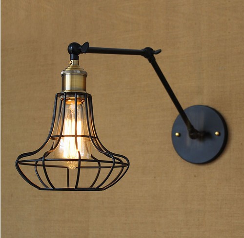 Фотография Edison Wall Sconce Retro Loft Style Industrial Vintage Wall Lamp Adjustable Iron Art  Wall Light Fixtures For Home Lighting