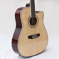 Electro Folk Pop Flattop Guitar 41 Inch Guitarra 6 String White Light Body Body Cutaway Picea