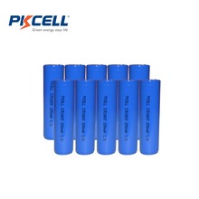 10Pcs/lot PKCELL 18650 Battery 3.7V 2200mAh Rechargeable Li-ion Battery Batteries Bateria Lithium ion Batteries for Flashlight