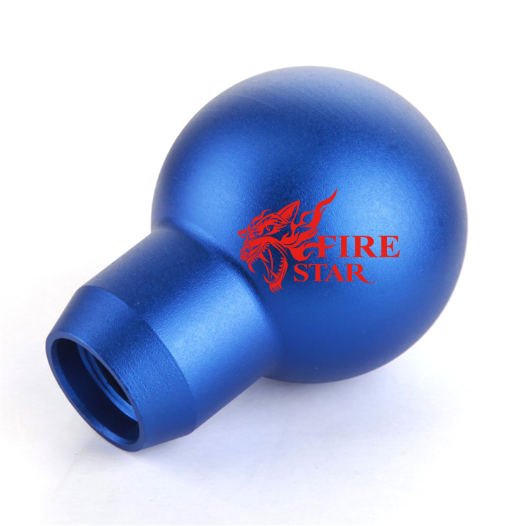 Good quality Cool Blue Aluminum Car Gear momo Shift Knob Ball Type