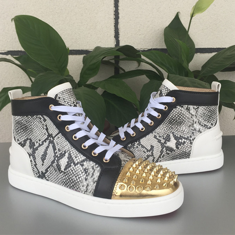 Buy Wholesale China Red Bottom Woman Man Shoes High Tops Sneakers
