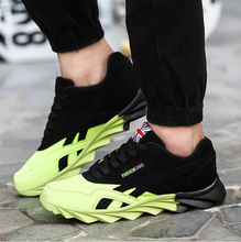 Men Fashion Shoes Casual Lace Up Mixed Color Leather Shoes Casual Superstar Trainers Basket Zapatillas Hombre Sport Flat Black