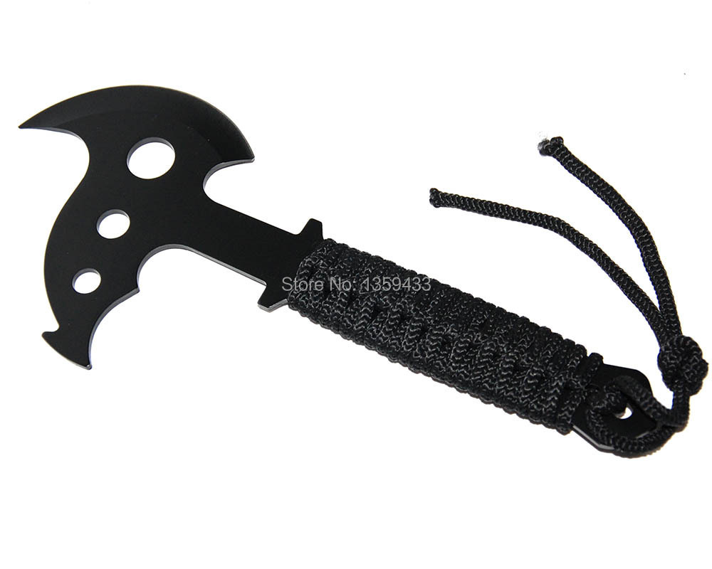 Free shiping Outdoor camping axe fire axe hiking hatchet mountainous rescue camping axe with rope handle