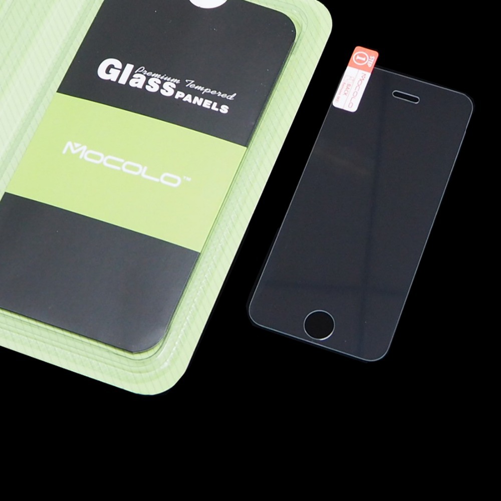 Free Shipping Tempered Glass Screen Protector for iPhone 5 Anti shock with Retail Packaging and High