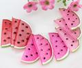100pcs big watermelon slice Decoden Kawaii glitter Flatback Resin Cabochons 35mm iridescent hand painted free shipping